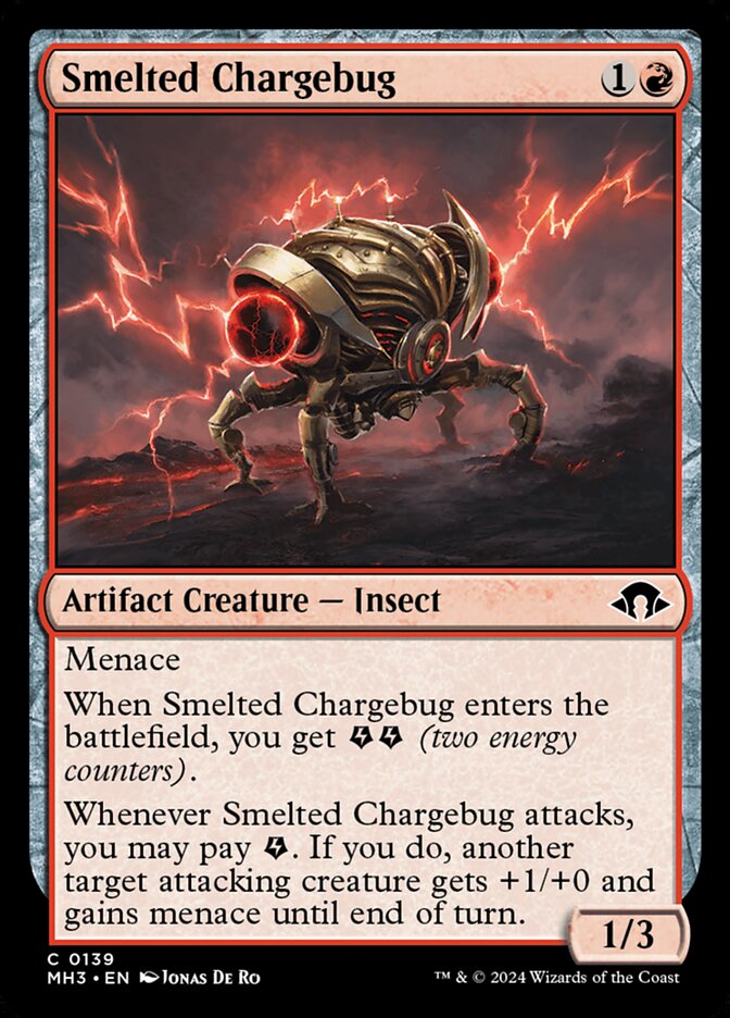 Smelted Chargebug – Common Magic: The Gathering card from Modern Horizons 3 (#139)