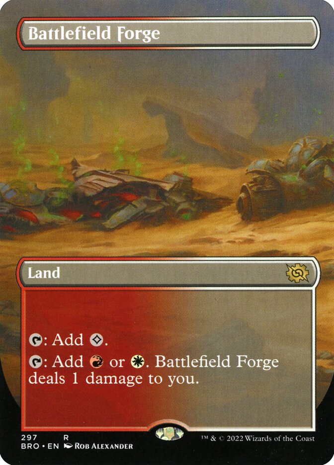 Battlefield Forge – Rare Magic: The Gathering card from The Brothers' War (#297)