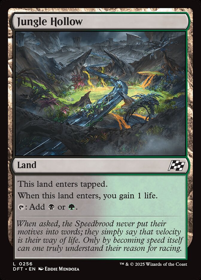 Jungle Hollow – Common Magic: The Gathering card from Aetherdrift (#256)