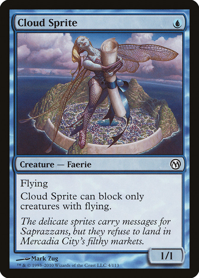Cloud Sprite – Common Magic: The Gathering card from Duels of the Planeswalkers (#4)