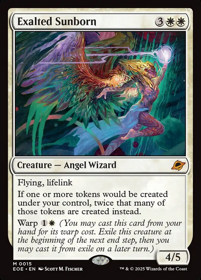 Exalted Sunborn – Mythic Magic: The Gathering card from Edge of Eternities (#15)