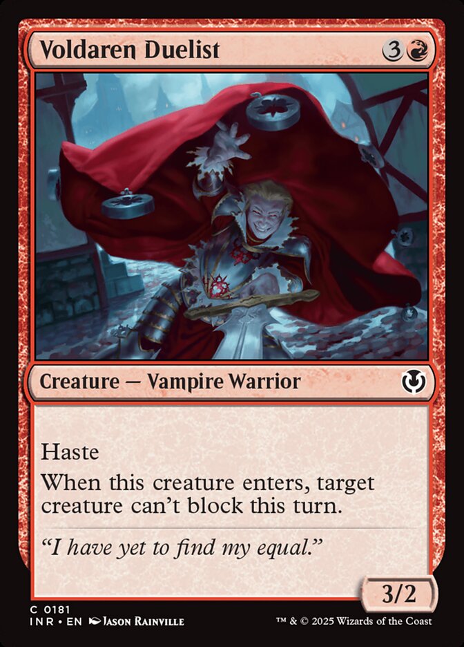 Voldaren Duelist – Common Magic: The Gathering card from Innistrad Remastered (#181)