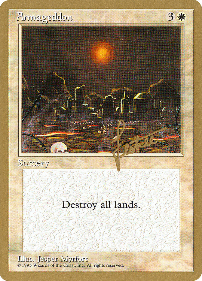 Armageddon – Rare Magic: The Gathering card from Pro Tour Collector Set (#bl5)