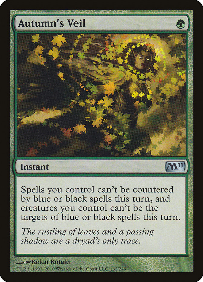 Autumn's Veil – Uncommon Magic: The Gathering card from Magic 2011 (#162)