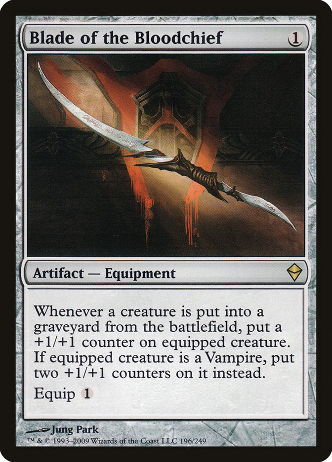 Blade of the Bloodchief – Rare Magic: The Gathering card from Zendikar (#196)