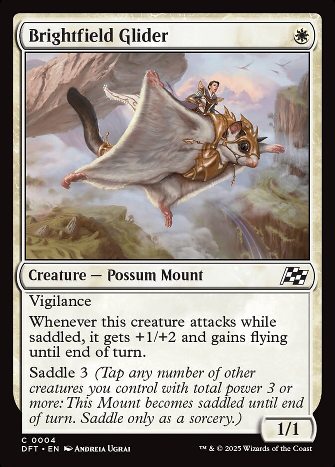 Brightfield Glider – Common Magic: The Gathering card from Aetherdrift (#4)