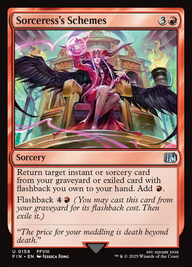 Sorceress's Schemes – Uncommon Magic: The Gathering card from Final Fantasy (#159)