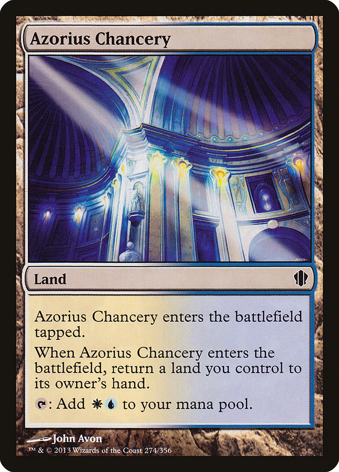 Azorius Chancery – Common Magic: The Gathering card from Commander 2013 (#274)