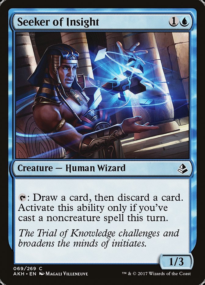 Seeker of Insight – Common Magic: The Gathering card from Amonkhet (#69)