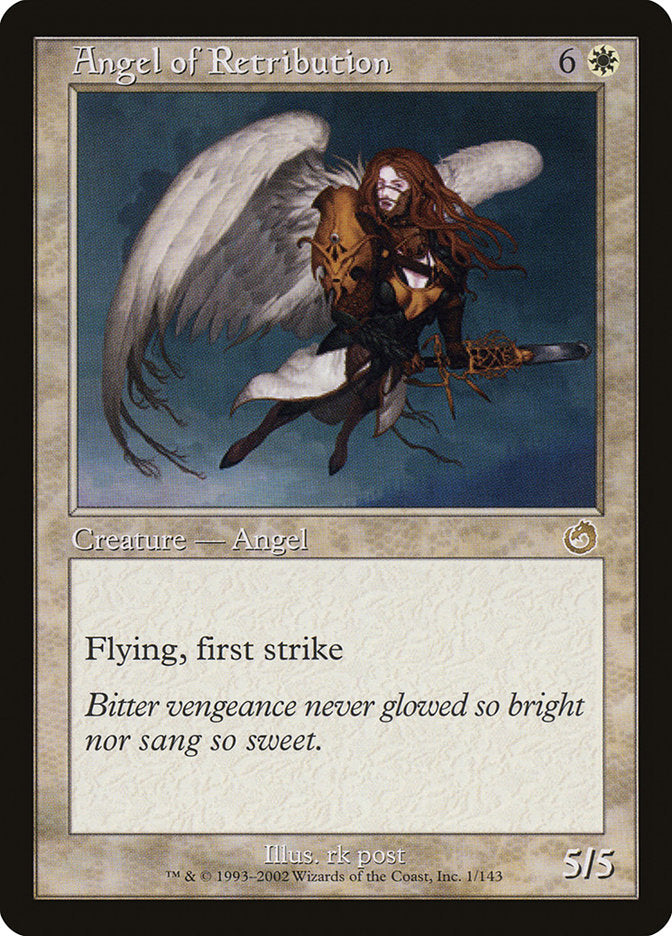 Angel of Retribution – Rare Magic: The Gathering card from Torment (#1)