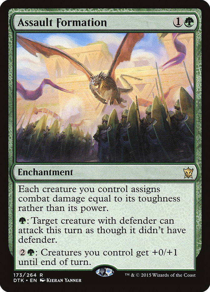 Assault Formation – Rare Magic: The Gathering card from Dragons of Tarkir (#173)