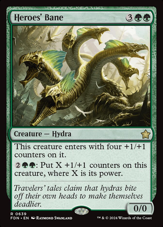 Heroes' Bane – Rare Magic: The Gathering card from Foundations (#639)