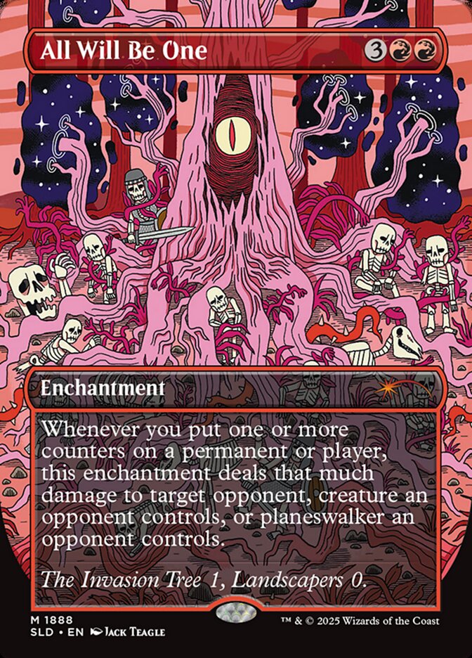 All Will Be One – Mythic Magic: The Gathering card from Secret Lair Drop (#1888)