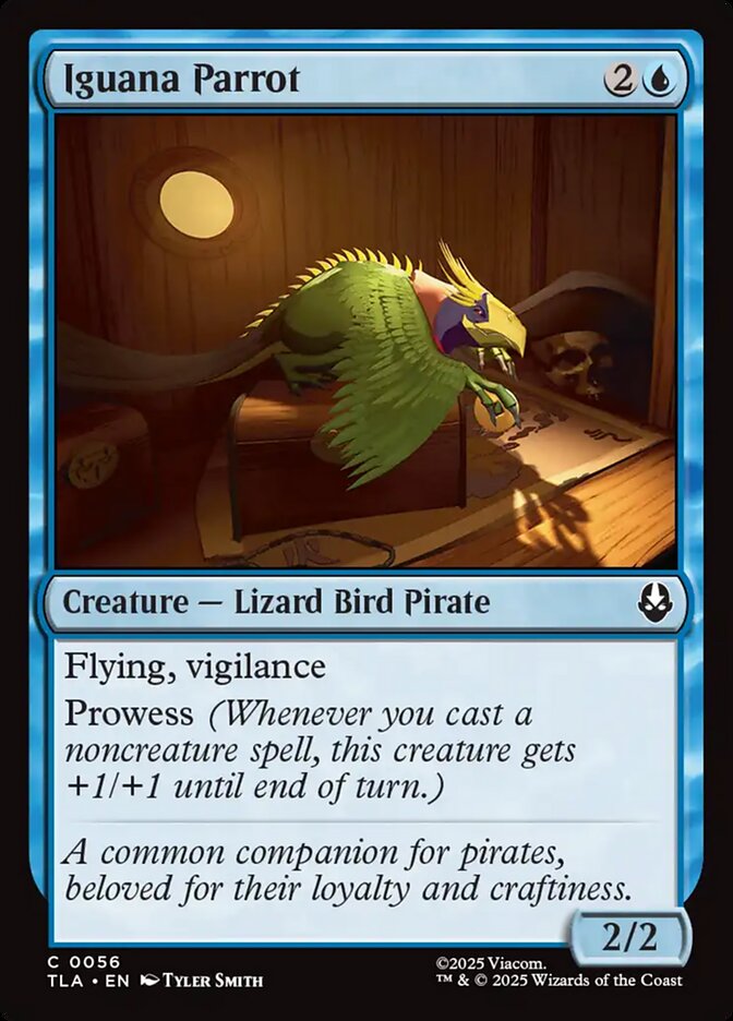 Iguana Parrot – Common Magic: The Gathering card from Avatar: The Last Airbender (#56)