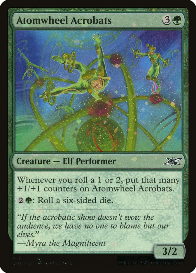 Atomwheel Acrobats – Common Magic: The Gathering card from Unfinity (#416)