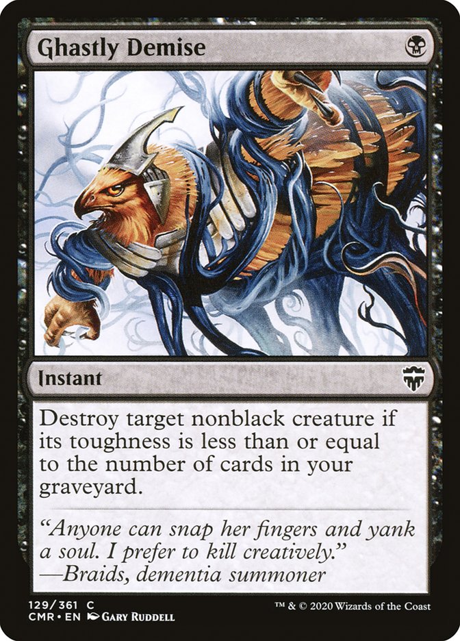 Ghastly Demise – Common Magic: The Gathering card from Commander Legends (#129)
