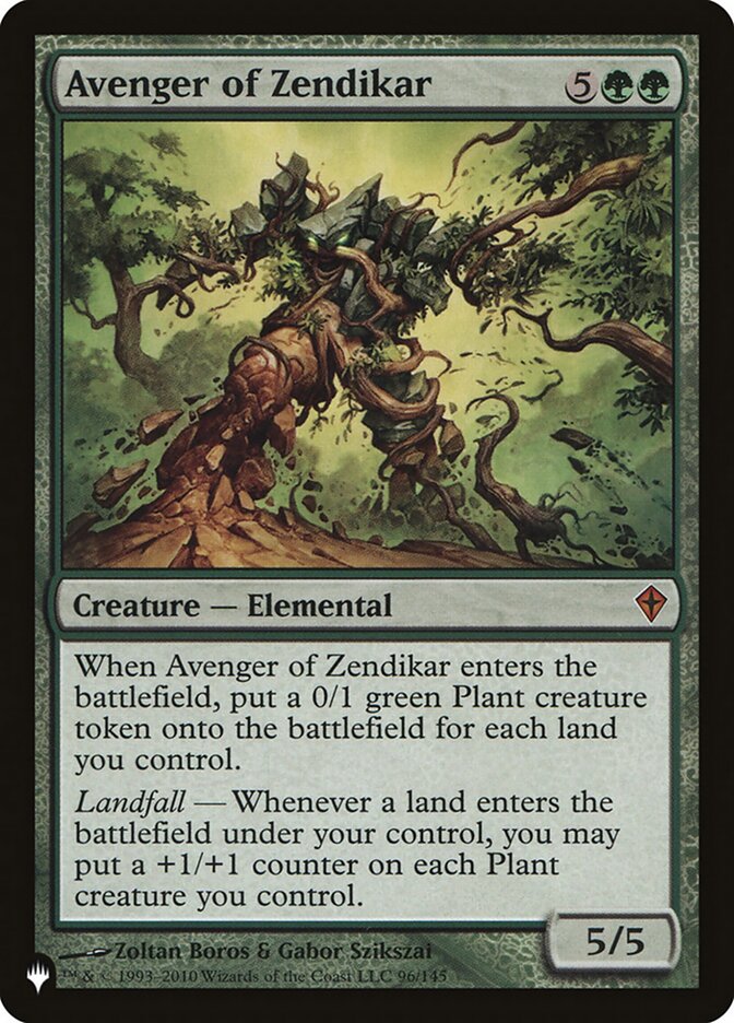 Avenger of Zendikar – Mythic Magic: The Gathering card from The List (#WWK-96)