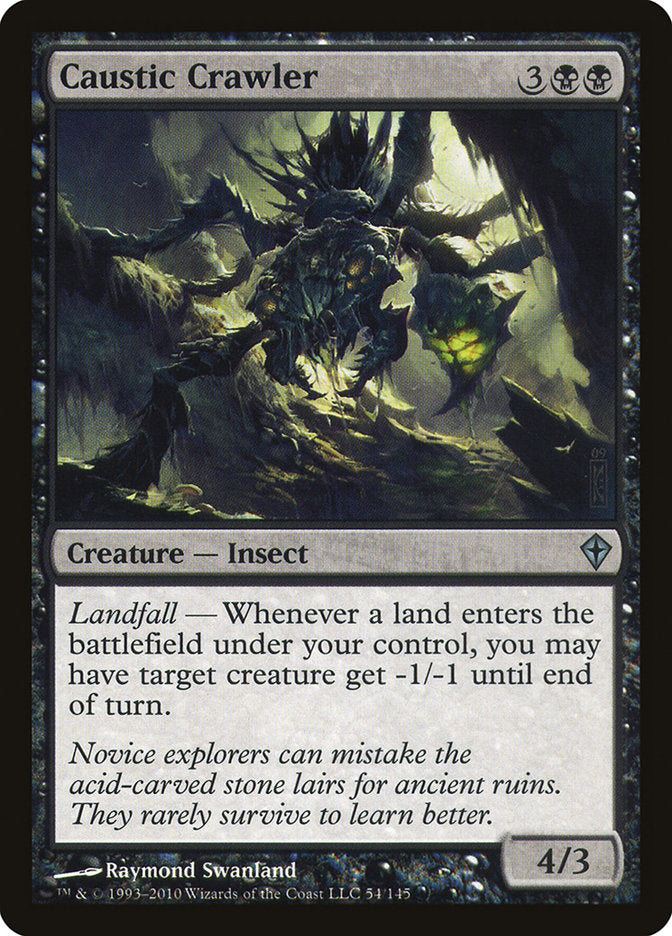 Caustic Crawler – Uncommon Magic: The Gathering card from Worldwake (#54)
