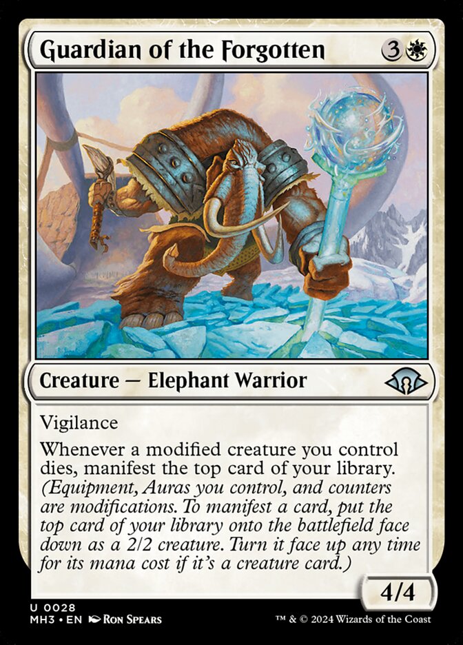 Guardian of the Forgotten – Uncommon Magic: The Gathering card from Modern Horizons 3 (#28)