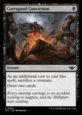 Corrupted Conviction – Common Magic: The Gathering card from Outlaws of Thunder Junction (#84)