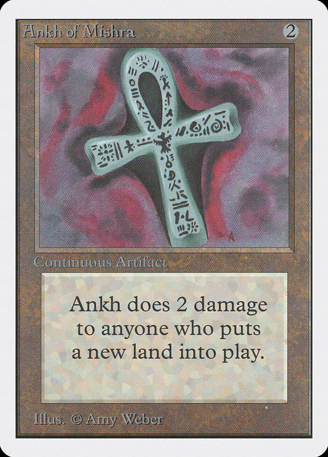 Ankh of Mishra – Rare Magic: The Gathering card from Unlimited Edition (#231)