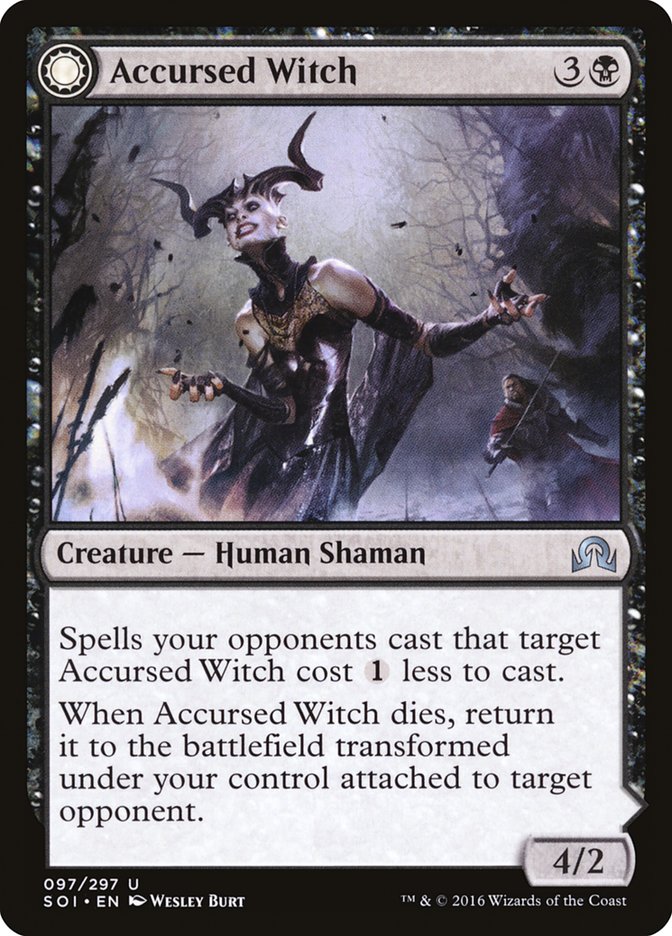 Accursed Witch // Infectious Curse – Uncommon Magic: The Gathering card from Shadows over Innistrad (#97)
