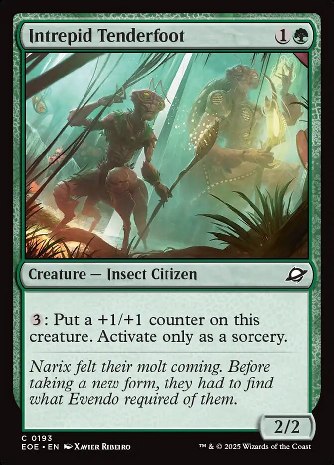 Intrepid Tenderfoot – Common Magic: The Gathering card from Edge of Eternities (#193)