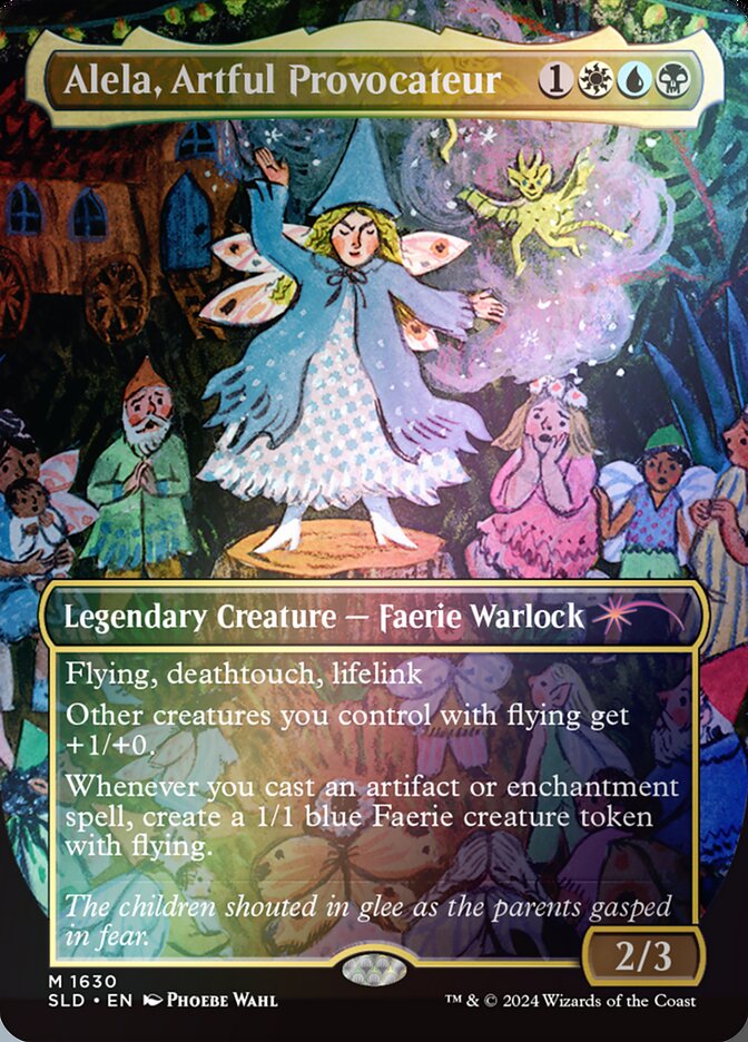 Alela, Artful Provocateur – Mythic Magic: The Gathering card from Secret Lair Drop (#1630★)