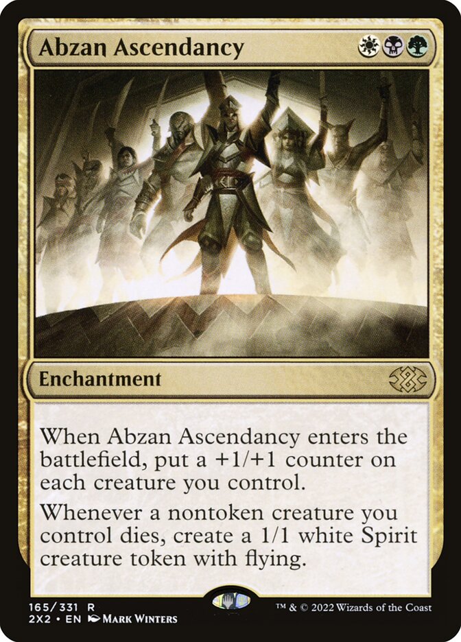 Abzan Ascendancy – Rare Magic: The Gathering card from Double Masters 2022 (#165)