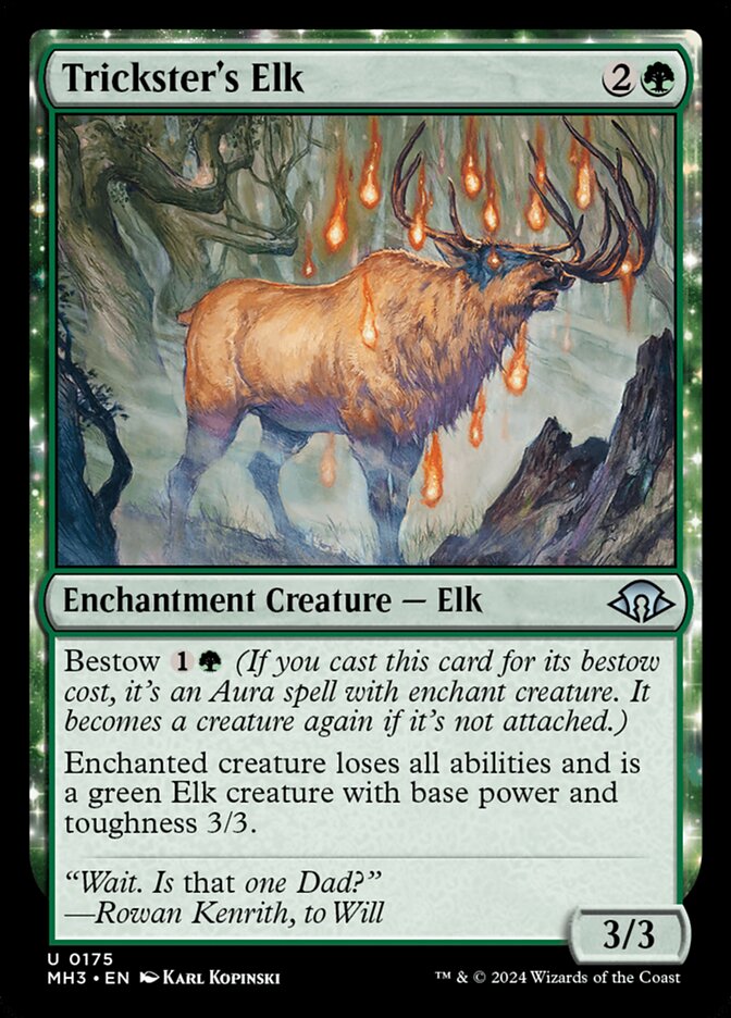 Trickster's Elk – Uncommon Magic: The Gathering card from Modern Horizons 3 (#175)