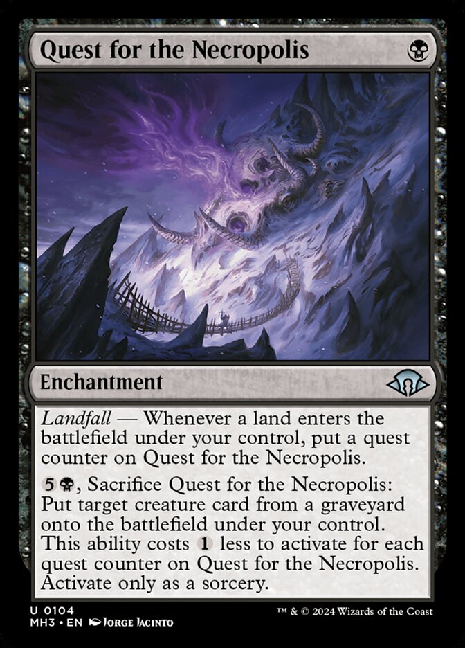 Quest for the Necropolis – Uncommon Magic: The Gathering card from Modern Horizons 3 (#104)