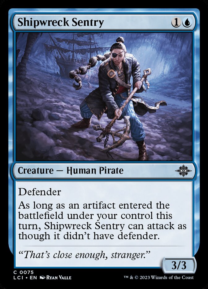 Shipwreck Sentry – Common Magic: The Gathering card from The Lost Caverns of Ixalan (#75)