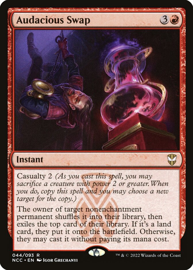 Audacious Swap – Rare Magic: The Gathering card from New Capenna Commander (#44)