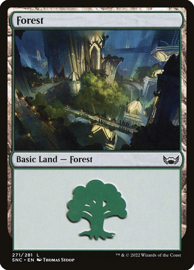 Forest – Common Magic: The Gathering card from Streets of New Capenna (#271)