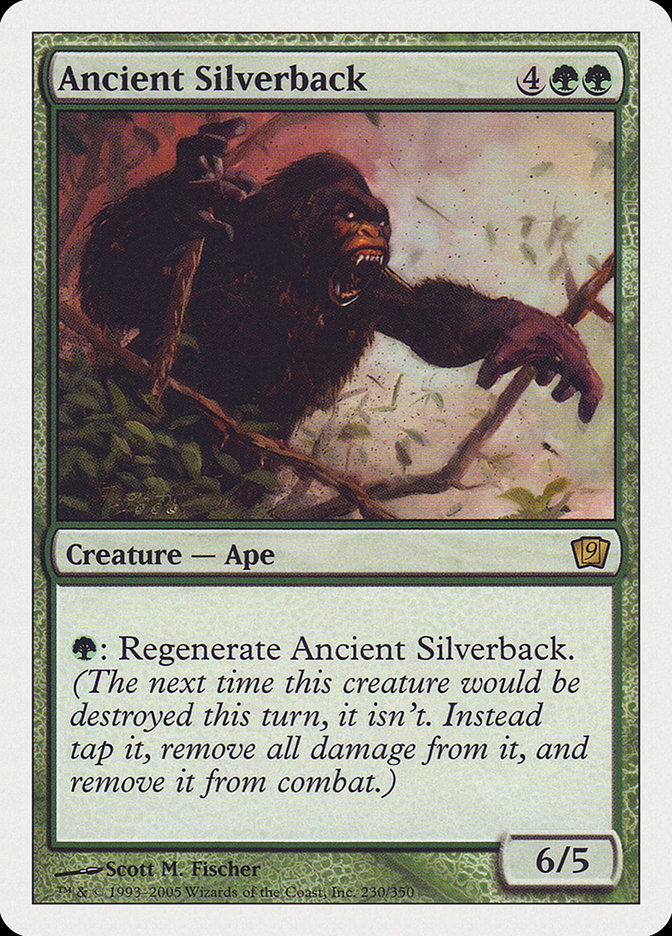 Ancient Silverback – Rare Magic: The Gathering card from Ninth Edition (#230)