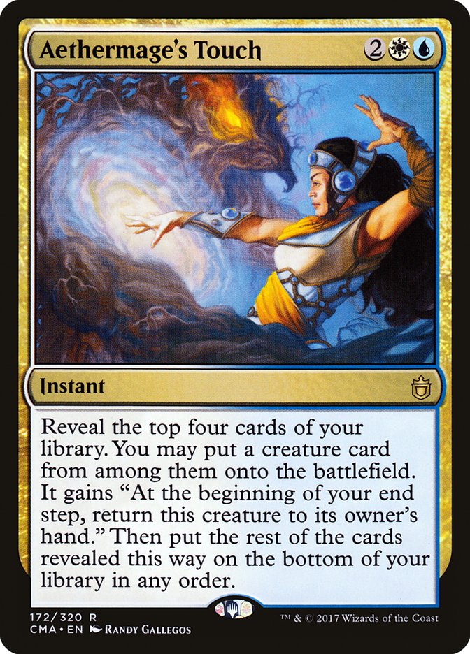 Aethermage's Touch – Rare Magic: The Gathering card from Commander Anthology (#172)