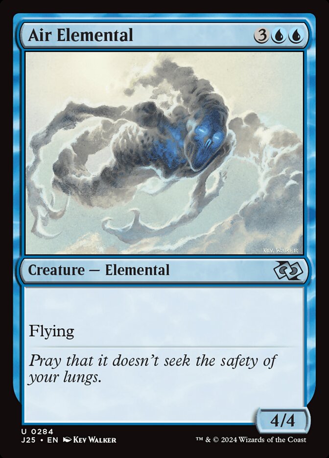 Air Elemental – Uncommon Magic: The Gathering card from Foundations Jumpstart (#284)