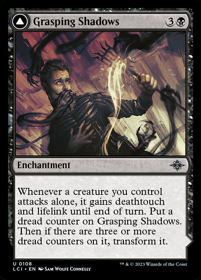 Grasping Shadows // Shadows' Lair – Uncommon Magic: The Gathering card from The Lost Caverns of Ixalan (#108)