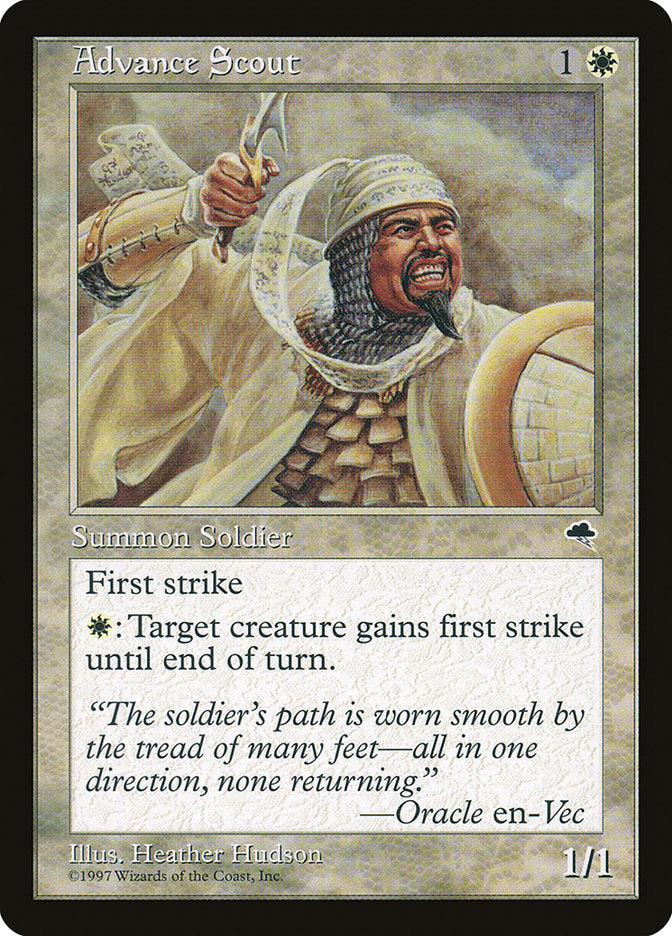Advance Scout – Common Magic: The Gathering card from Tempest (#1)