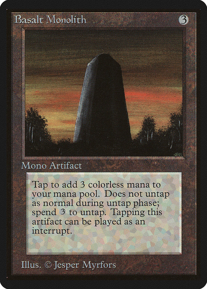Basalt Monolith – Uncommon Magic: The Gathering card from Limited Edition Beta (#232)