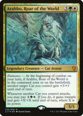Arahbo, Roar of the World – Mythic Magic: The Gathering card from Commander 2017 (#35)
