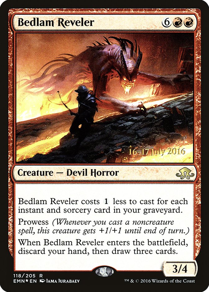 Bedlam Reveler – Rare Magic: The Gathering card from Eldritch Moon Promos (#118s)