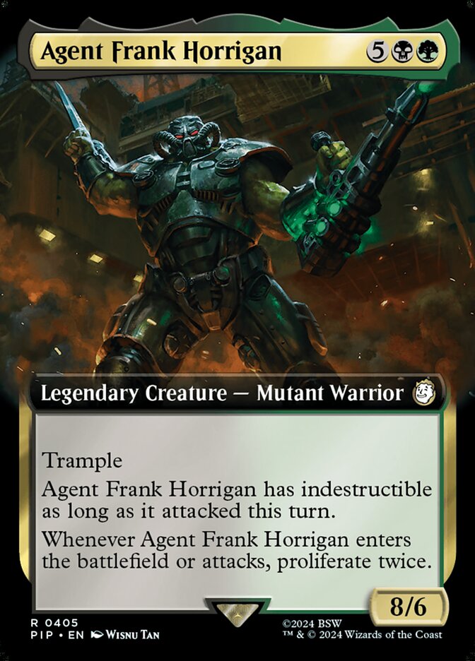 Agent Frank Horrigan – Rare Magic: The Gathering card from Fallout (#405)