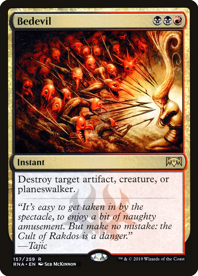 Bedevil – Rare Magic: The Gathering card from Ravnica Allegiance (#157)