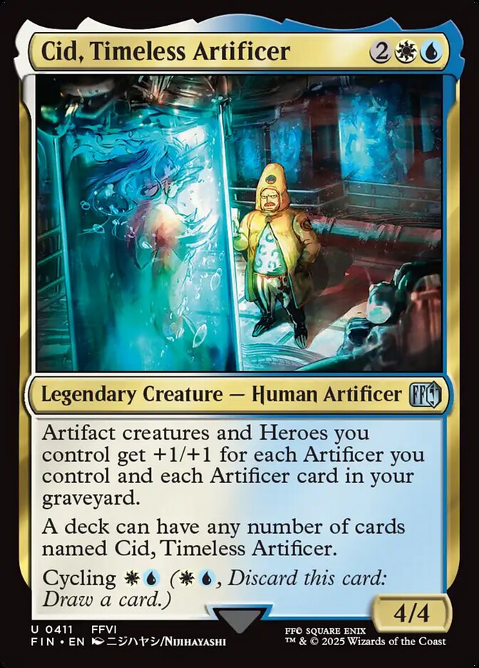 Cid, Timeless Artificer – Uncommon Magic: The Gathering card from Final Fantasy (#411)