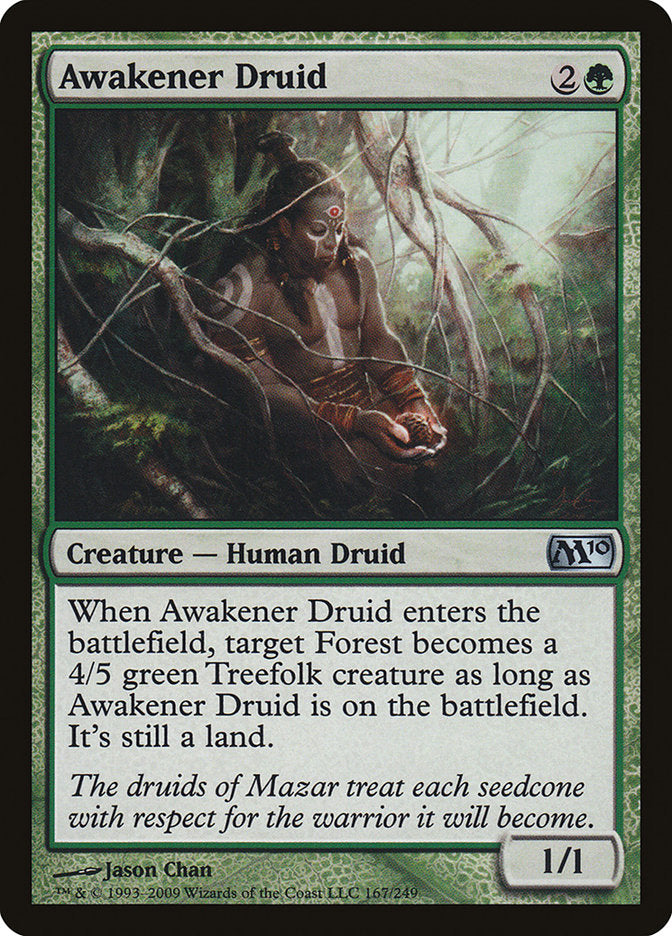 Awakener Druid – Uncommon Magic: The Gathering card from Magic 2010 (#167)