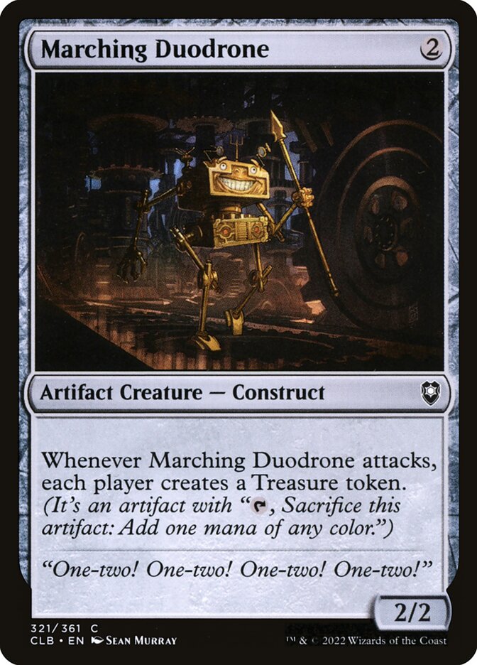 Marching Duodrone – Common Magic: The Gathering card from Commander Legends: Battle for Baldur's Gate (#321)