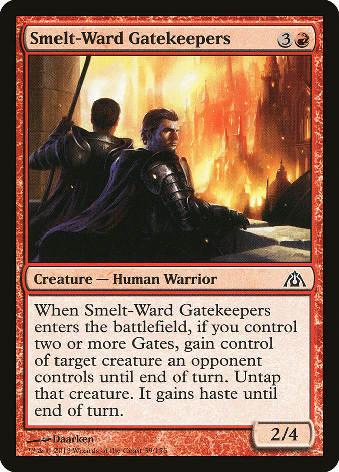 Smelt-Ward Gatekeepers – Common Magic: The Gathering card from Dragon's Maze (#39)