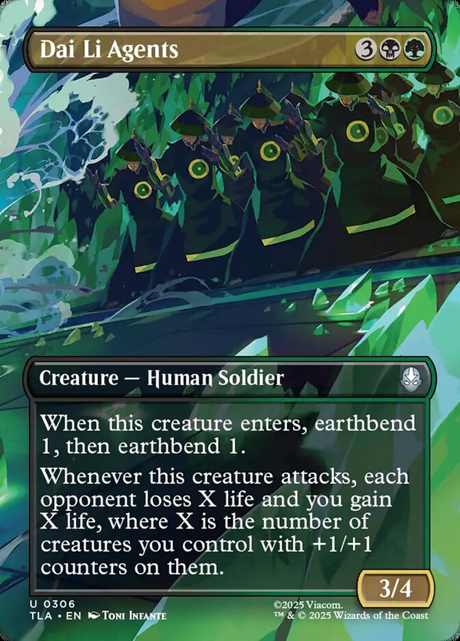 Dai Li Agents – Uncommon Magic: The Gathering card from Avatar: The Last Airbender (#306)