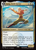Aang, Swift Savior // Aang and La, Ocean's Fury – Rare Magic: The Gathering card from Avatar: The Last Airbender (#204)